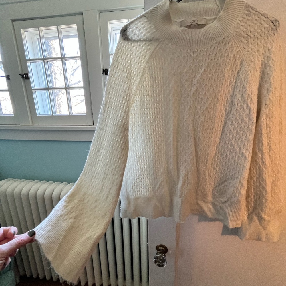 Cream color Loft sweater
